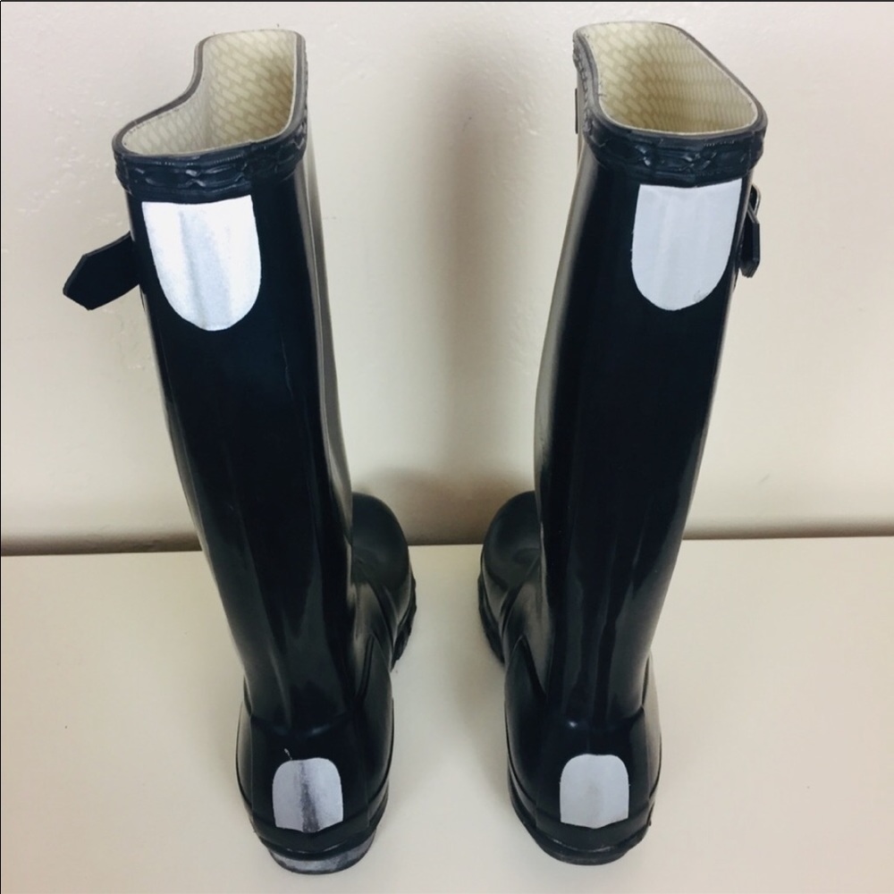 Hunter boots/ back gloss/ size 6m/7f - Picture 3 of 6